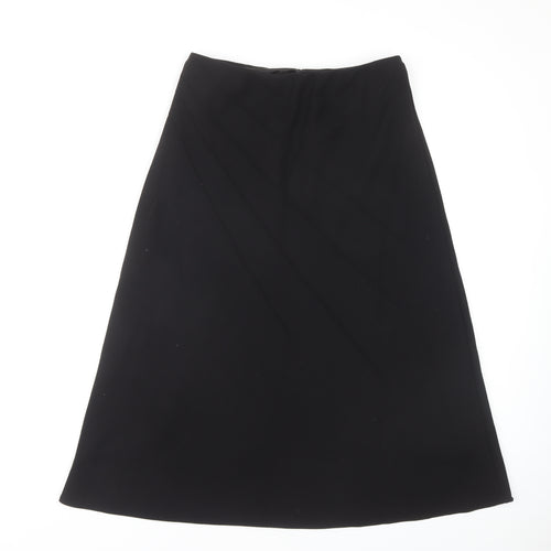 Marks and Spencer Women's Black Midi A-Line Skirt UK 14