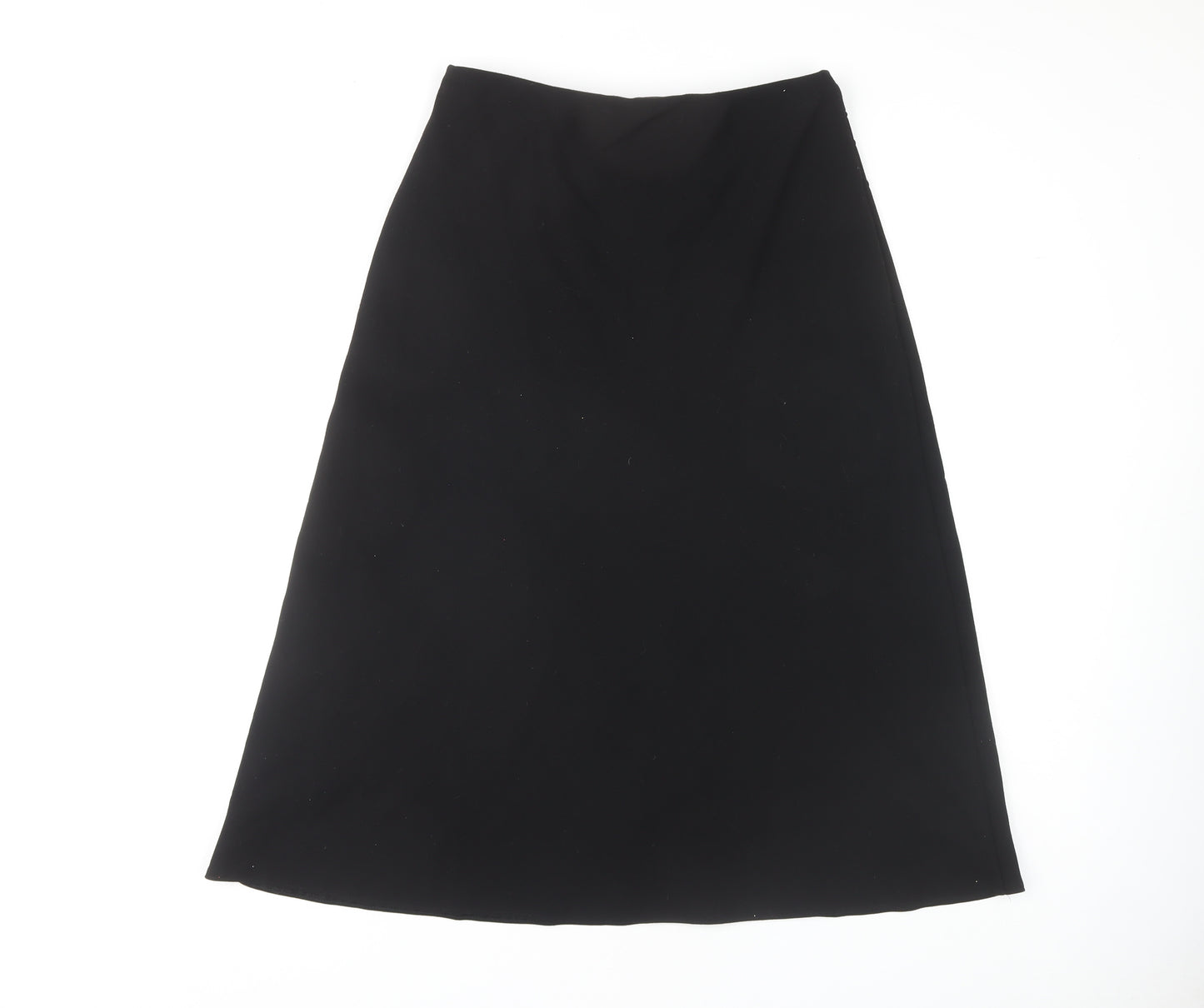 Marks and Spencer Women's Black Midi A-Line Skirt UK 14