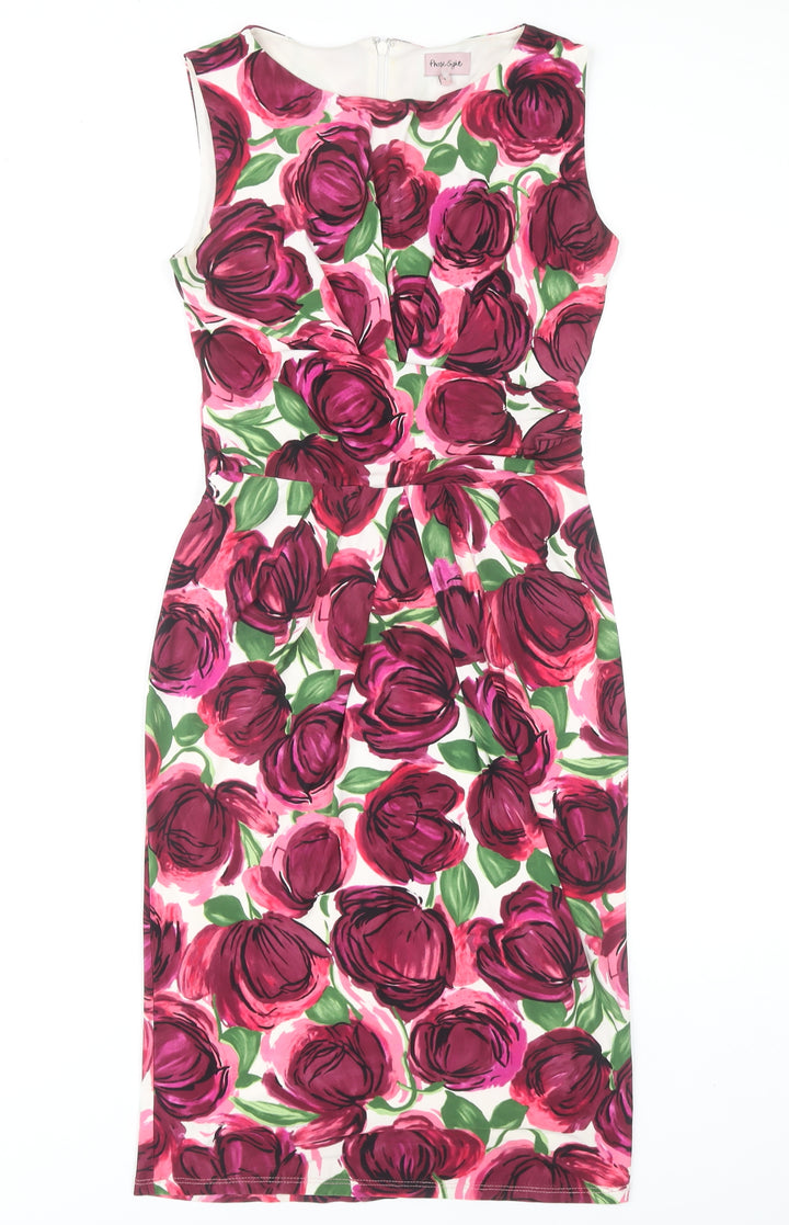 Phase Eight Floral Sheath Dress 8 Women Multicoloured