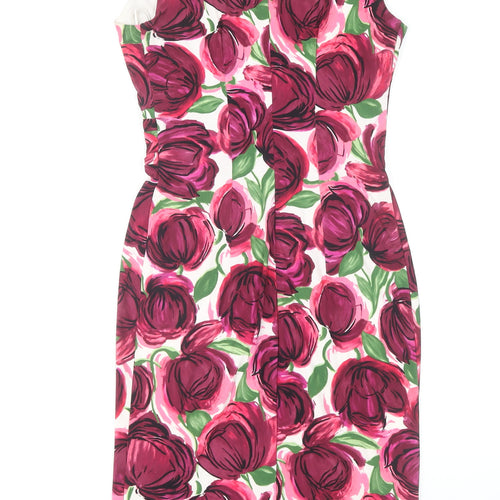 Phase Eight Floral Sheath Dress 8 Women Multicoloured