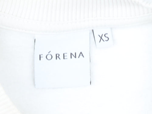 Fórena Women's White Logo Sweatshirt XS