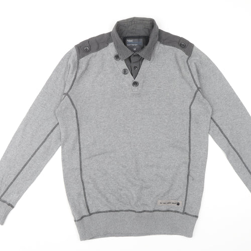 Next Men's Grey Pullover Jumper Size M