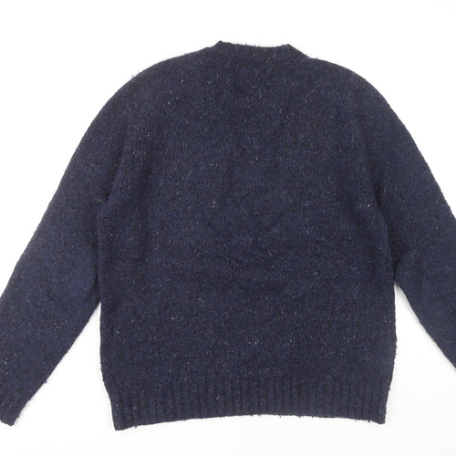 John Lewis Men's Blue Wool Pullover Jumper M