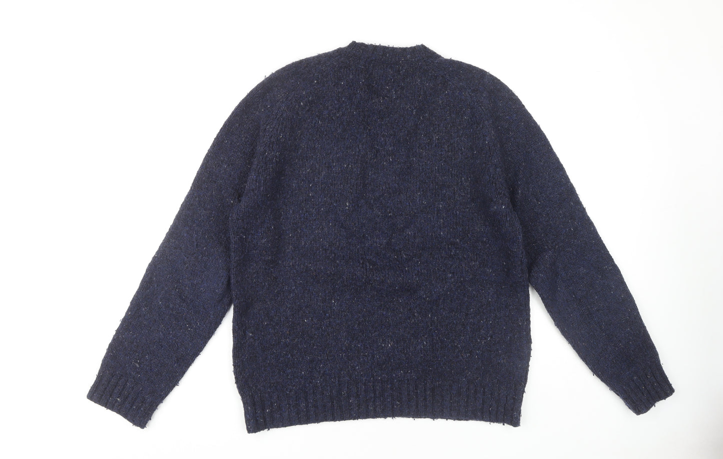 John Lewis Men's Blue Wool Pullover Jumper M