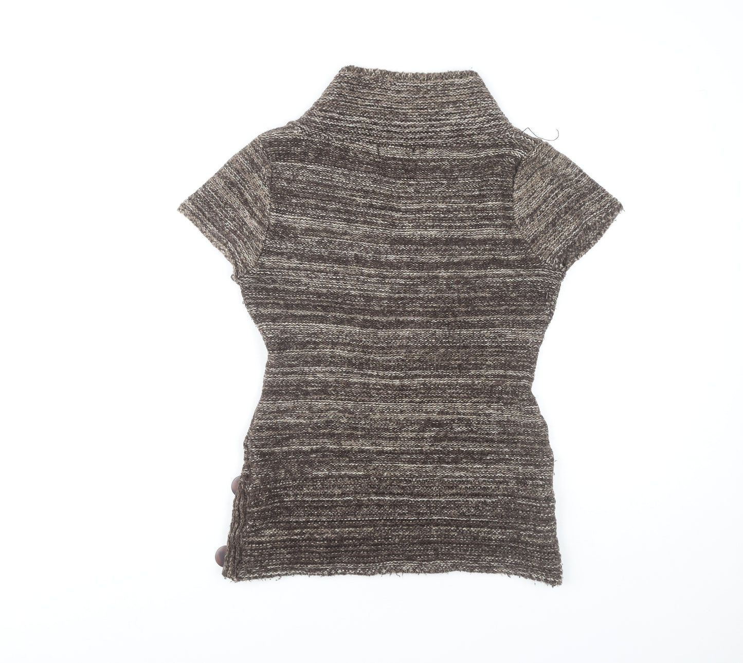 Jane Norman Women's Brown Pullover V-Neck Jumper Size 14