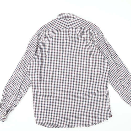 T.M.Lewin Men's Multicoloured Check Shirt M Regular
