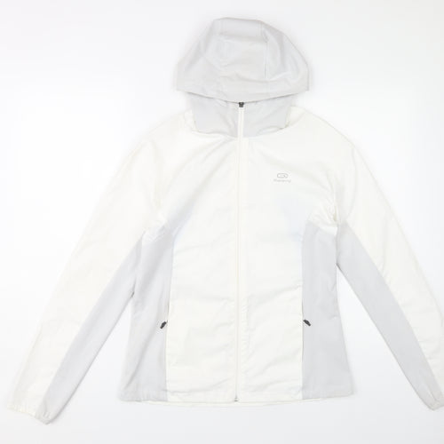 Decathlon Women's White Windbreaker Jacket XS