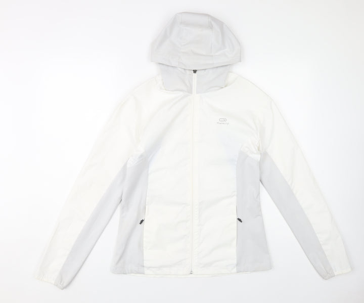 Decathlon Women's White Windbreaker Jacket XS