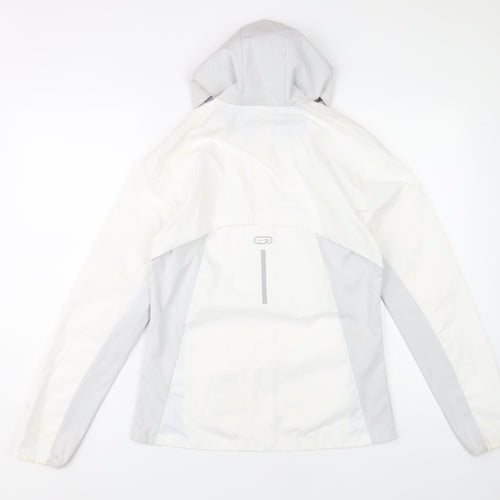 Decathlon Women's White Windbreaker Jacket XS
