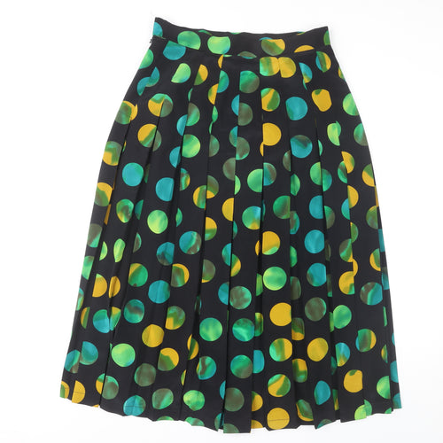 Jacques Vert Women's Multicoloured Pleated Midi Skirt Size 16