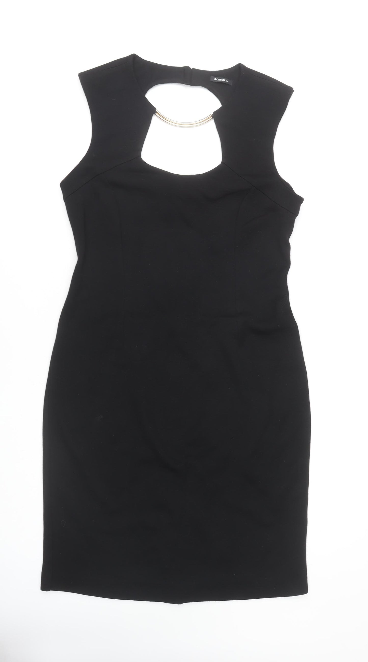 Roman Women's Black Sleek Dress Size 16