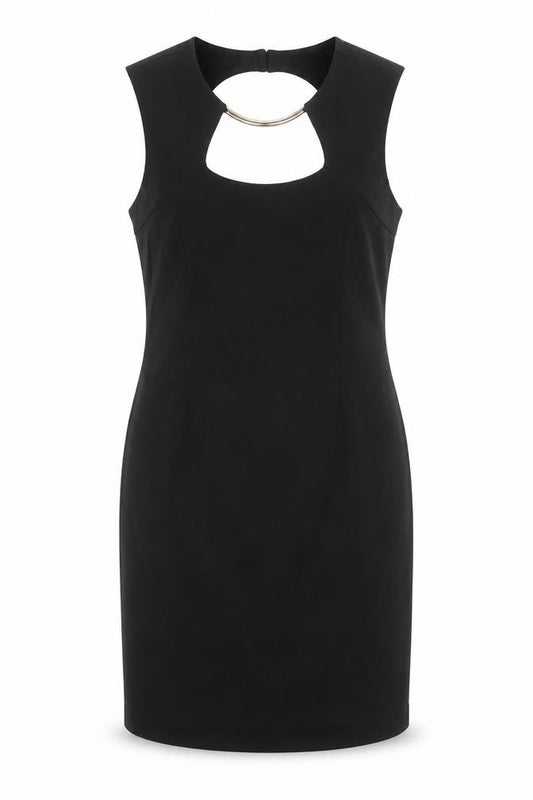 Front view of Roman Women's Black Sleek Dress, size 16