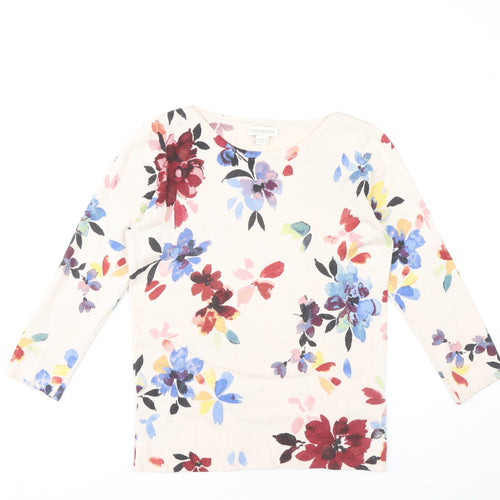 Monsoon Women's Multicoloured Floral Jumper Size 8
