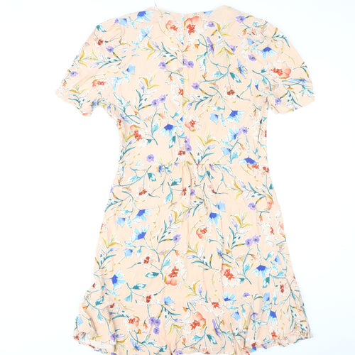 MNG Women's Multicoloured Floral A-Line Dress Size 10