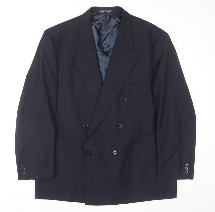 Marks and Spencer Men's Blue Wool Jacket 44S