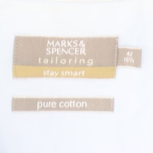 Marks and Spencer Men’s Blue Short Sleeve Dress Shirt