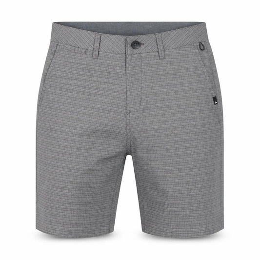Quiksilver Men's Grey Check Shorts, Size 29