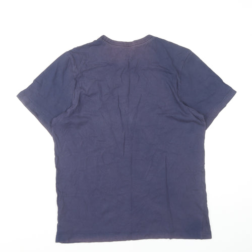 Nike Men's Blue Crew Neck T-Shirt Medium