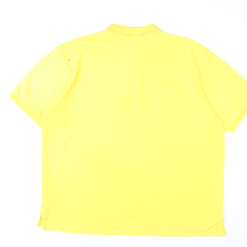 Slazenger Men's 3XL Yellow Polo, Casual Cotton Blend