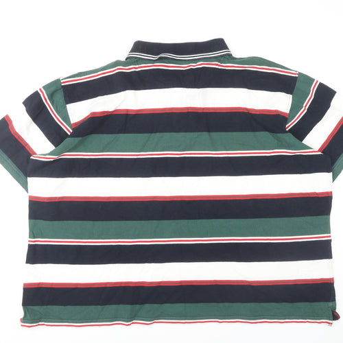 Cotton Traders Men's Multicoloured Striped Polo, 4XL