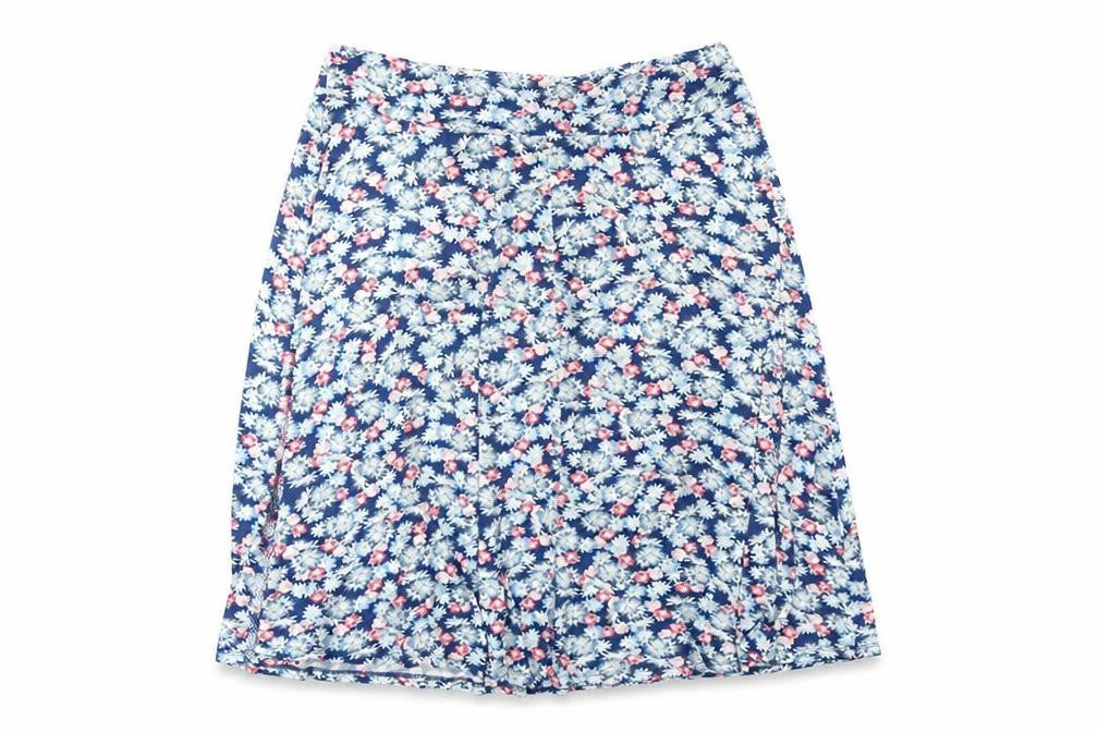 Marks and Spencer Women's Blue Floral A-Line Skirt 20