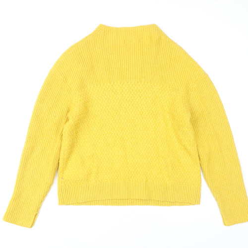 Per Una Women's Yellow Chunky-Knit Pullover Jumper M