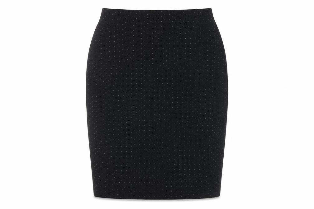 Front view of Marks & Spencer Women's Black Pencil Skirt, size 10