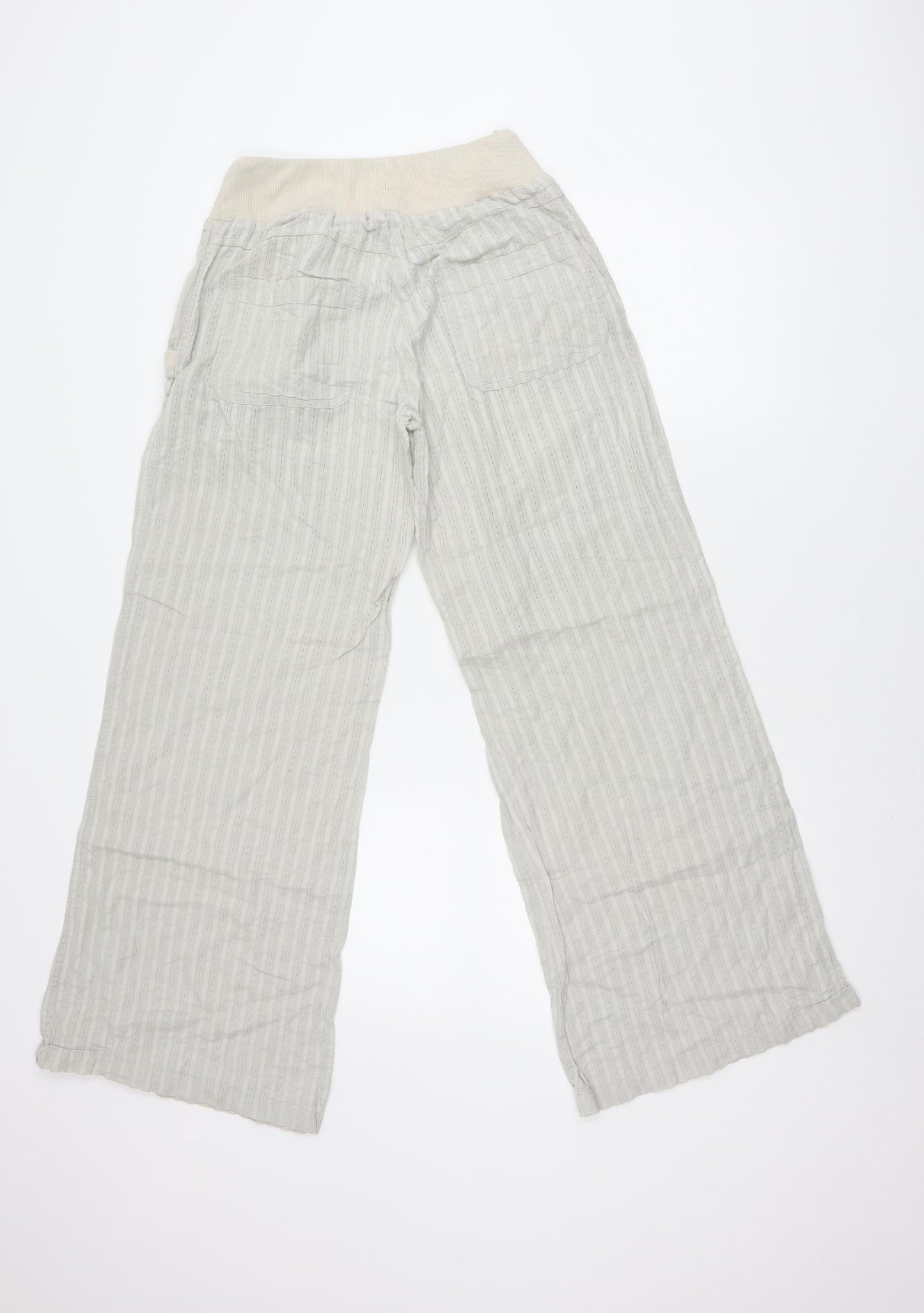 DIVIDED Women's Beige Cropped Trousers Size 8