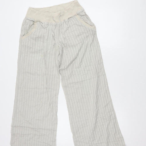 DIVIDED Women's Beige Cropped Trousers Size 8