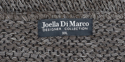 Joella Di Marco Women's Brown Wrap Jumper V-Neck XL