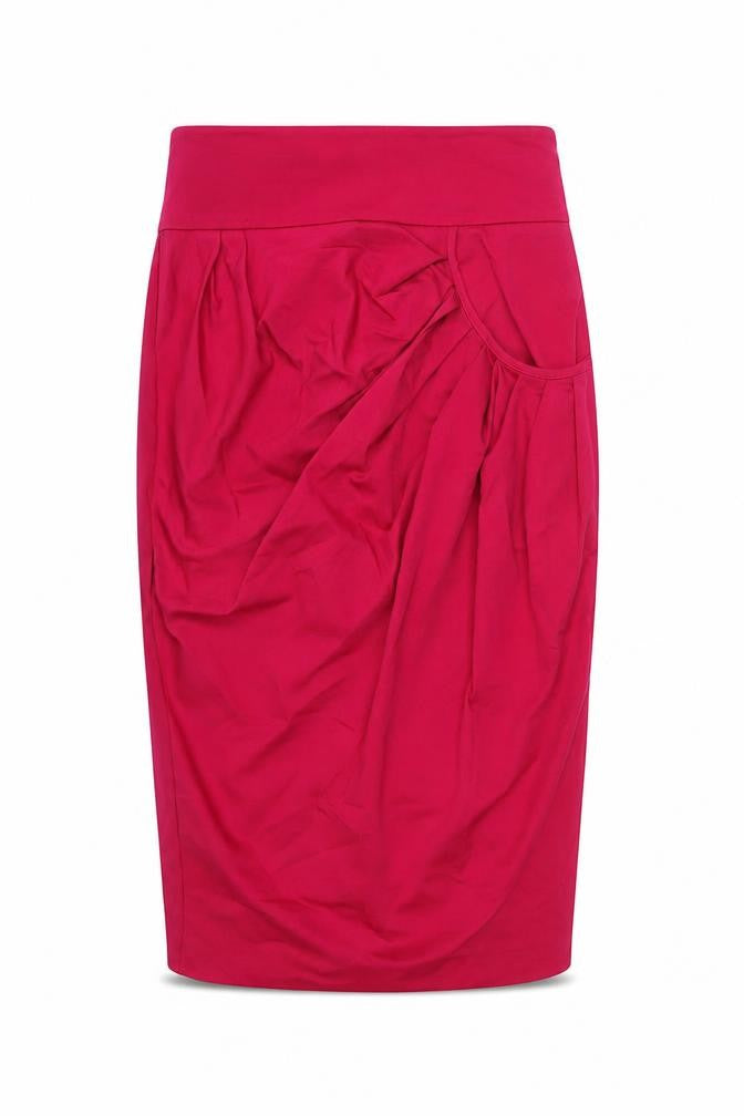 Cue Women's Pink Pencil Skirt, Size 10, Cotton Blend