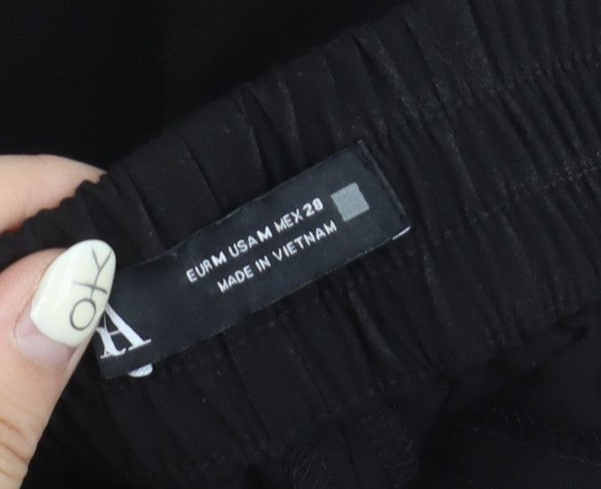 Zara Women's Black Straight Trousers Size 12