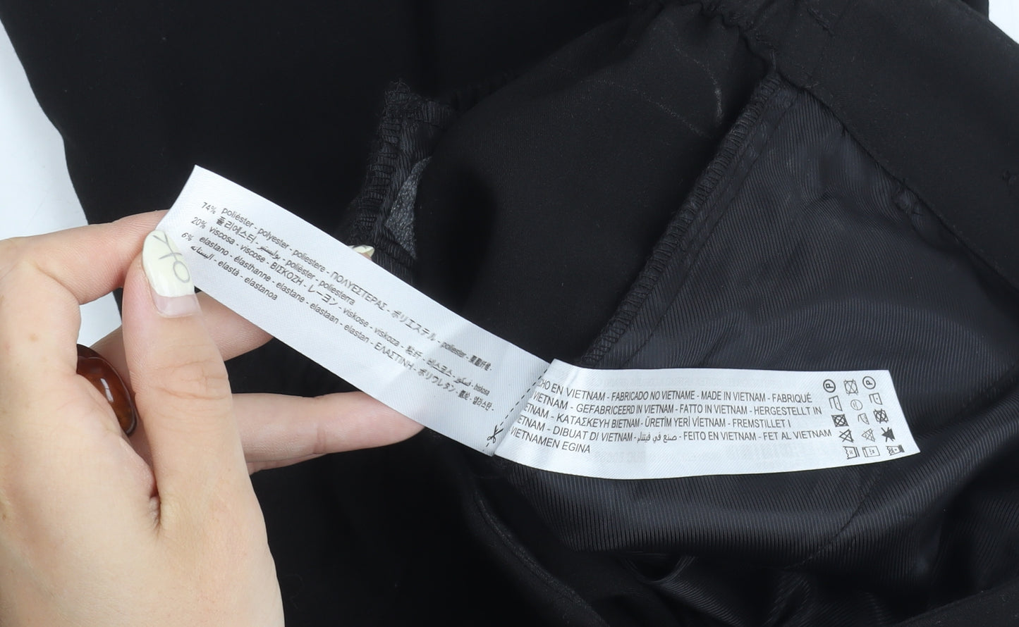 Zara Women's Black Straight Trousers Size 12