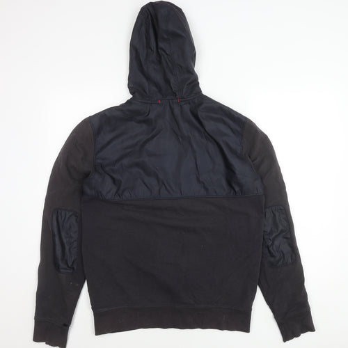 Woolrich Men's Black Hooded Jacket, Size M, Casual Wear