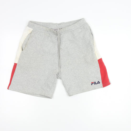 Fila Men's Grey Sweat Shorts M with Pockets