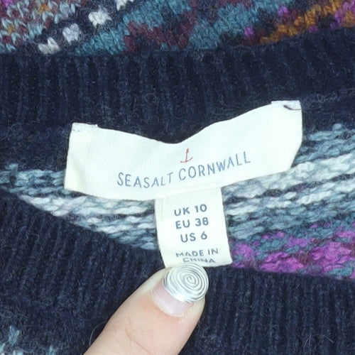 Seasalt Cornwall Women's Multicoloured Jumper Dress, UK 10