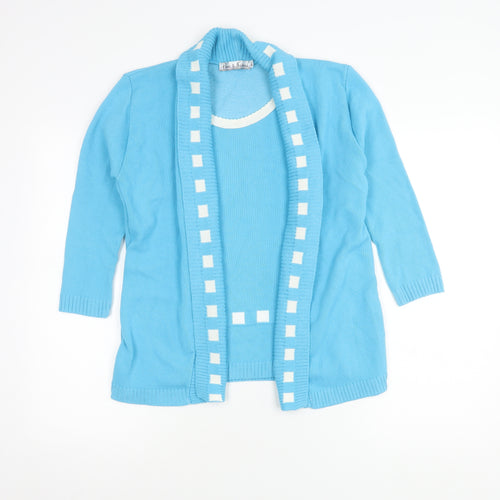Pure & Natural Blue Women's Cardigan 2XS
