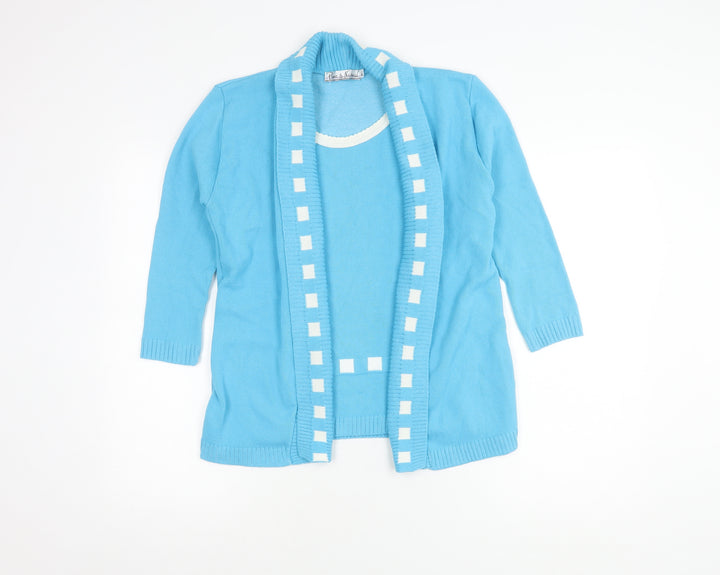 Pure & Natural Blue Women's Cardigan 2XS