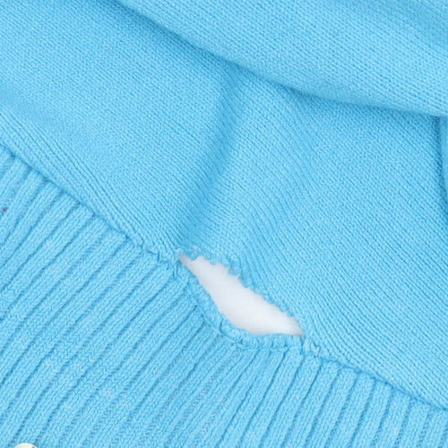 Pure & Natural Blue Women's Cardigan 2XS