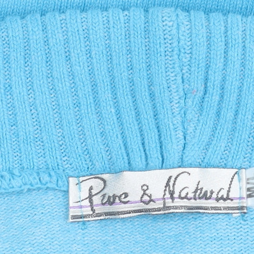 Pure & Natural Blue Women's Cardigan 2XS