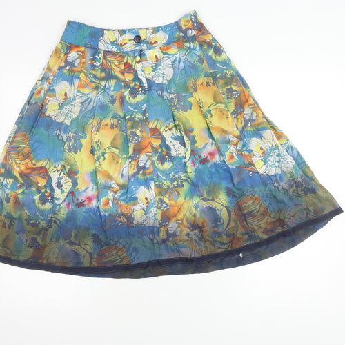 Debbie Shuchat Women's Multicoloured A-Line Knee Skirt