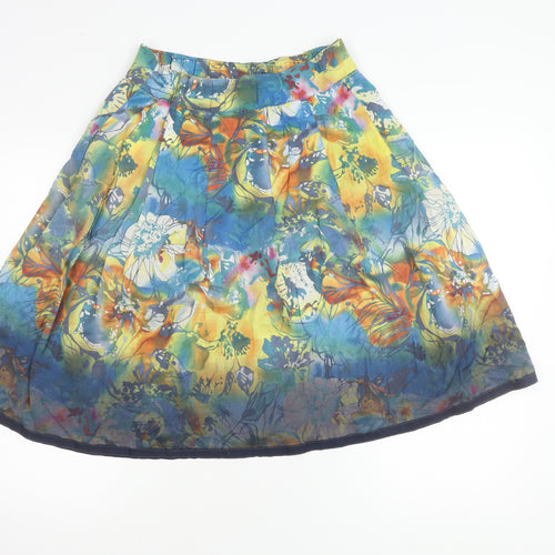 Debbie Shuchat Women's Multicoloured A-Line Knee Skirt