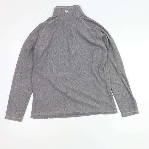 Regatta Women's Grey Sweatshirt Size 10 Zip Neck Logo