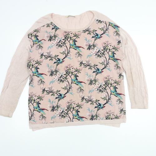 Oasis Multicoloured Floral Tunic Blouse, L - Women's Casual Chic