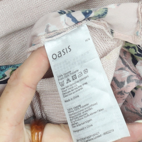 Oasis Multicoloured Floral Tunic Blouse, L - Women's Casual Chic