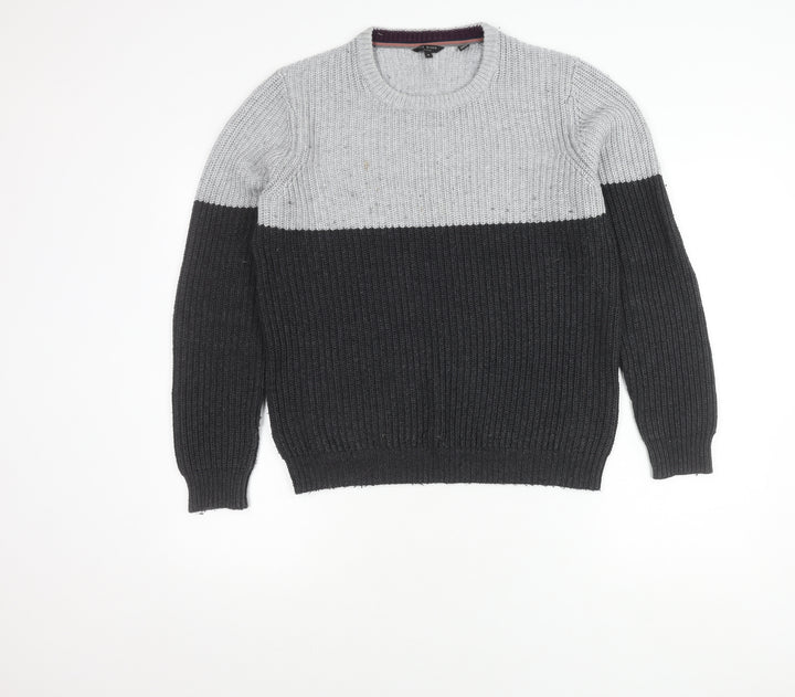 Ted Baker Men's Grey & Black Pullover - Size L