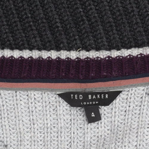 Ted Baker Men's Grey & Black Pullover - Size L