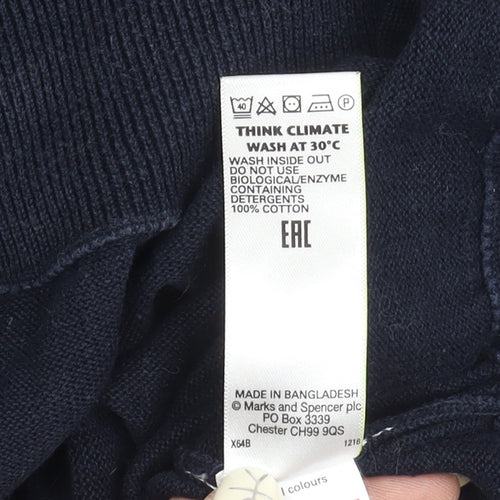 Blue Harbour Men's Black Grey Full Zip Sweatshirt L