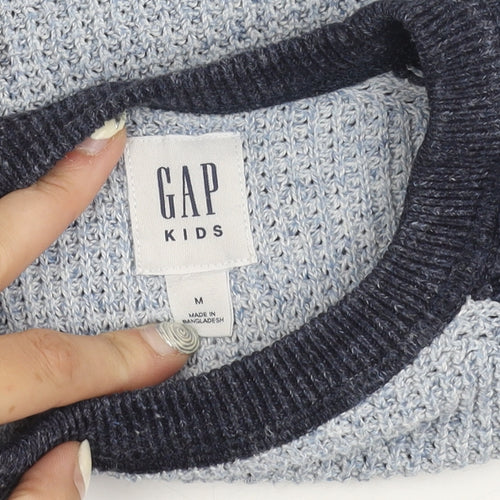 GAP Kids Boys Blue Grey M Pullover Jumper Casual Knit