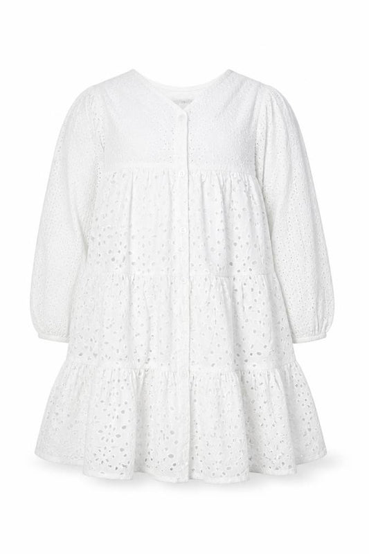 Zara Girls White Dress 11-12 Years Cotton